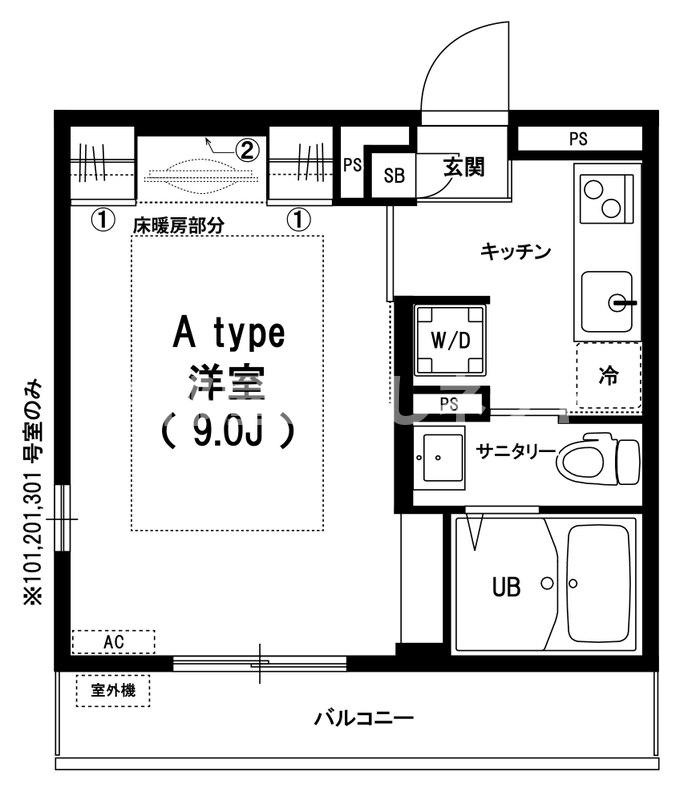 リブリ・N【おとり物件なし】#学生・社会人にオススメ！初期費用分割払いOK！の間取り