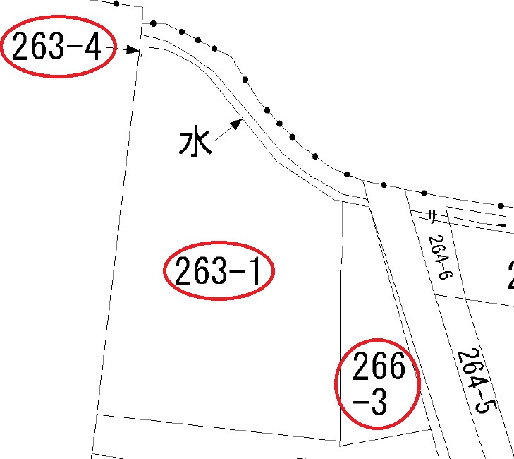 ６７１６８　揖斐郡池田町本郷土地の区画図