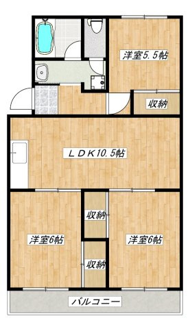 ソシアアマヌマの間取り