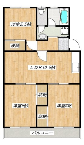 ソシアアマヌマの間取り