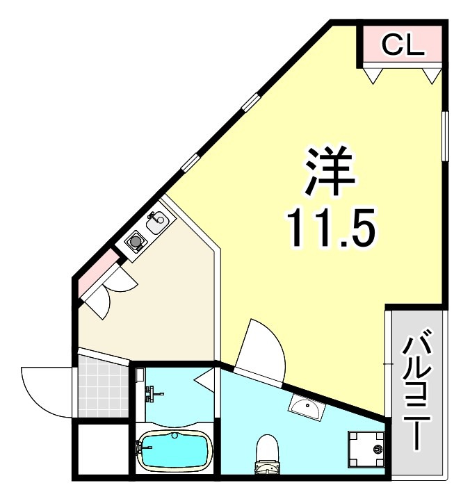 レザムルーズ西宮の間取り