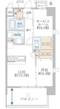 ATKレジデンスなんばの間取り