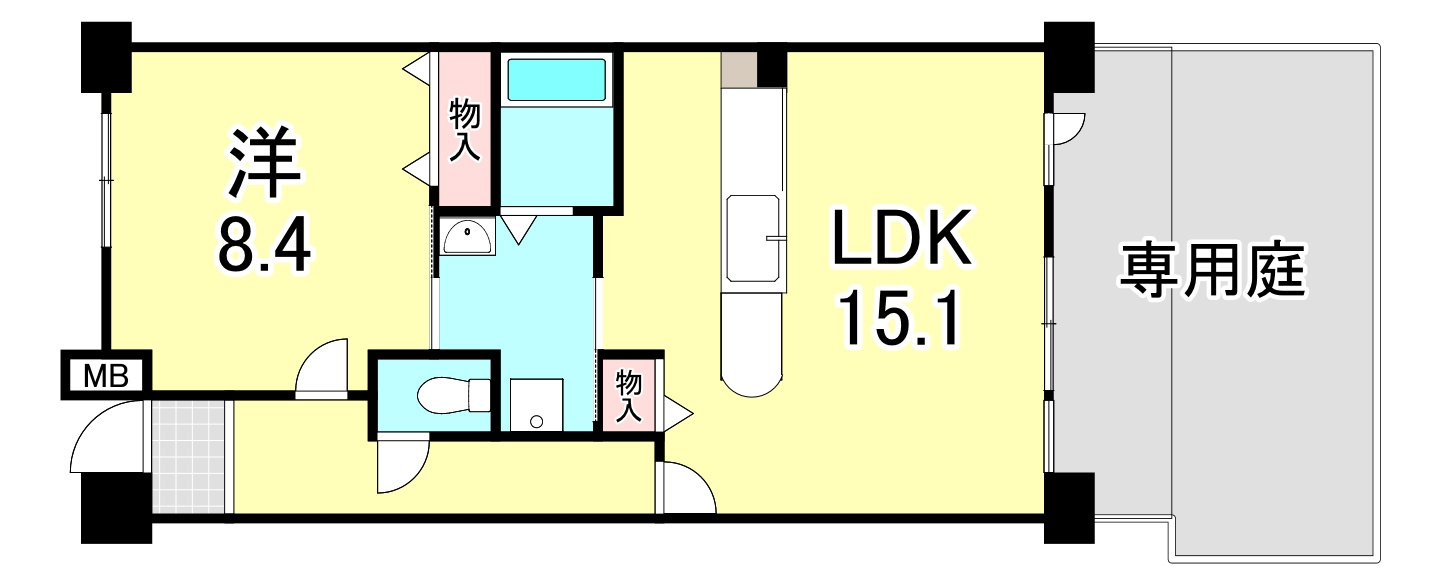 ＵＲＫＯＢＥ・岡本1号棟の間取り