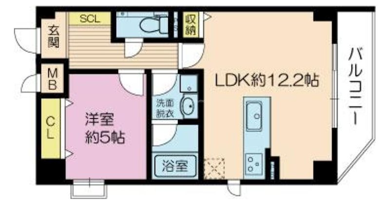 ゼクス九条の間取り