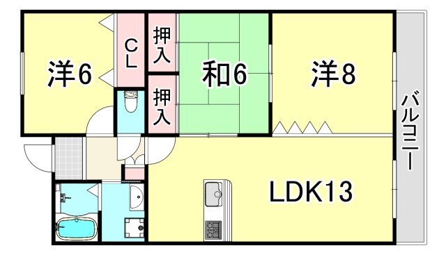 アミューズメントⅠ番館の間取り
