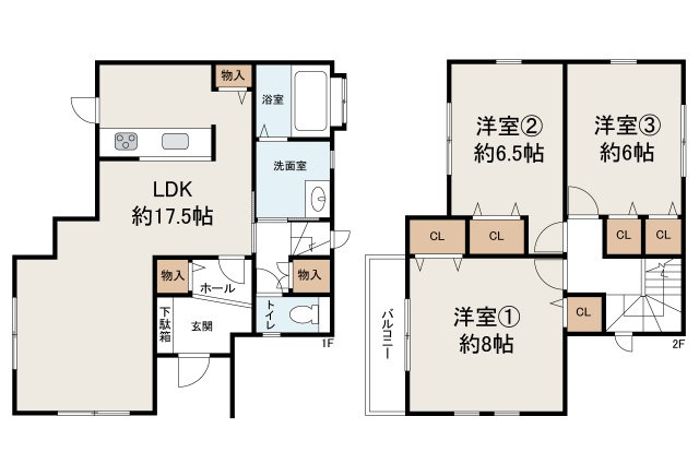 堺市西区太平寺の間取り|間取り図