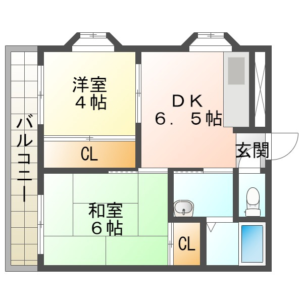 メゾンドルミエール妙法寺の間取り