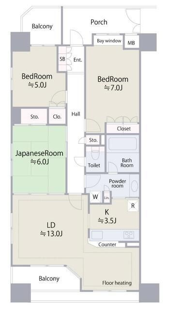 クレアシティ木場の間取り