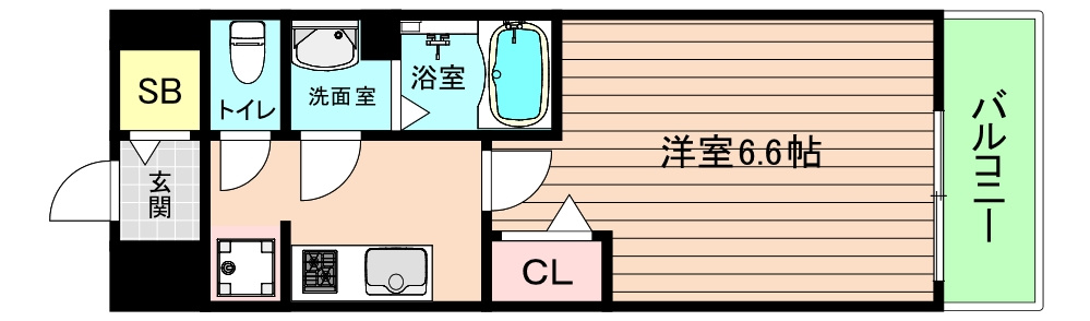 大阪市都島区内代町１丁目の賃貸マンションの間取り