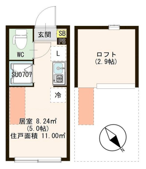 Casa de Senjuの間取り