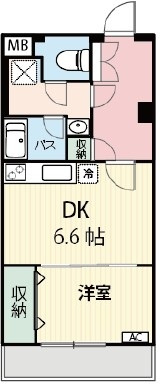 メゾン大和の間取り|間取りです。