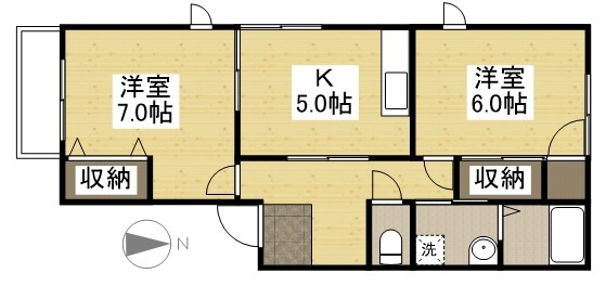 【間取り】 | コーポ岡崎