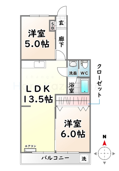 【間取り】 | メゾン菊住【名古屋市賃貸・都市ガス】