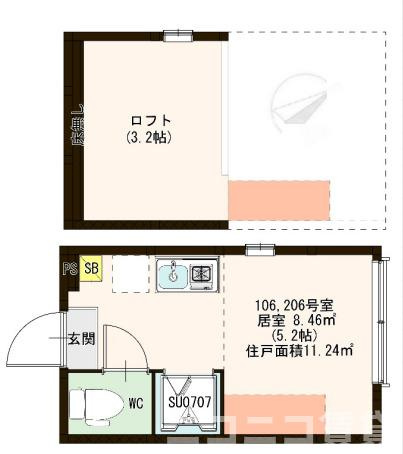 【間取り】 | ハーモニーテラス千住河原町Ⅱ
