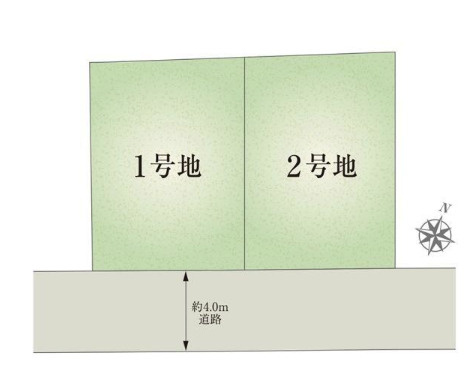 売新築戸建　三島市寿町の区画図
