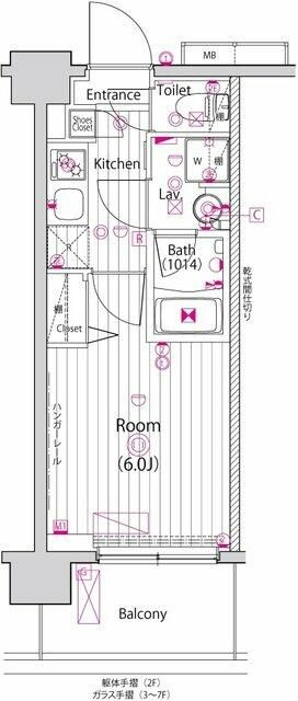 ガーラ・シティ品川西大井の間取り|間取りです。