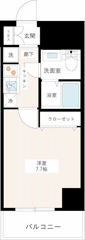 MAXIV一之江 の間取り|間取りです。
