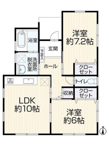 売中古戸建　焼津市小土の間取り