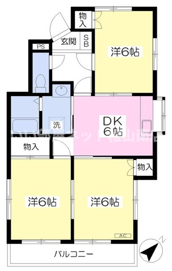【間取り】 | レモンハイツ筒井 