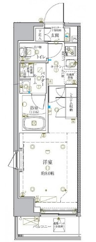 クレイシア新宿中落合の間取り|間取りです。