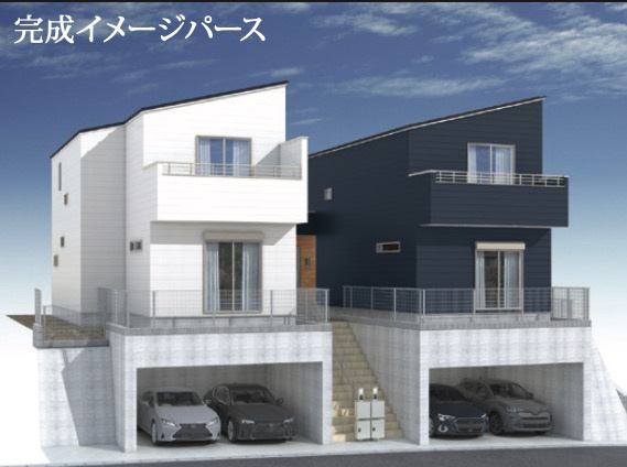 横浜市青葉区すすき野1丁目 新築戸建て【仲介手数料無料】カースペース2台|仲介手数料無料！お問合せ下さい/080-7058-7312 