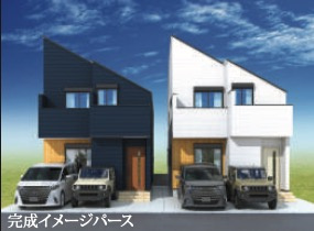 横浜市港北区高田東1丁目 新築戸建て【仲介手数料無料】カースペース2台|仲介手数料無料！お問合せ下さい/080-7058-7312 