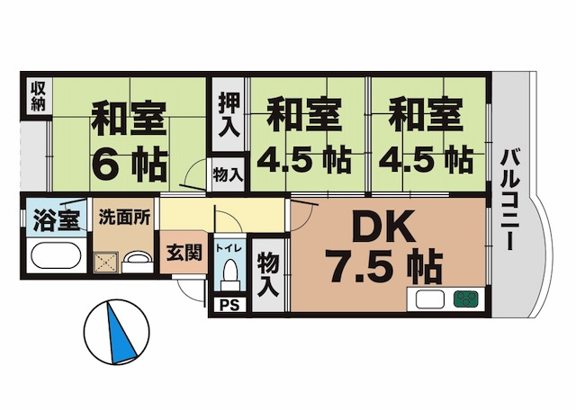 パールハイツの間取り