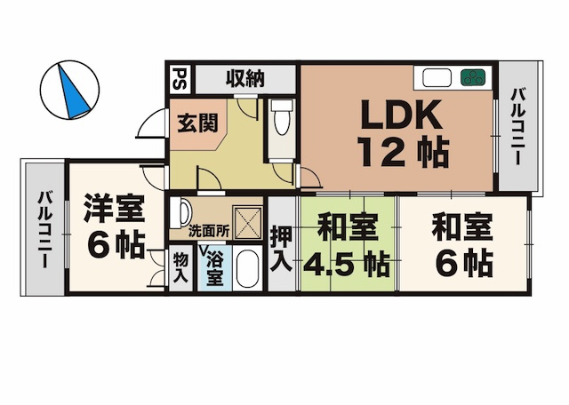 ハピネスの間取り