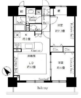 サンクレール荒川ブランガーデンの間取り