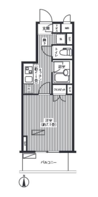 エフシティ亀戸の間取り