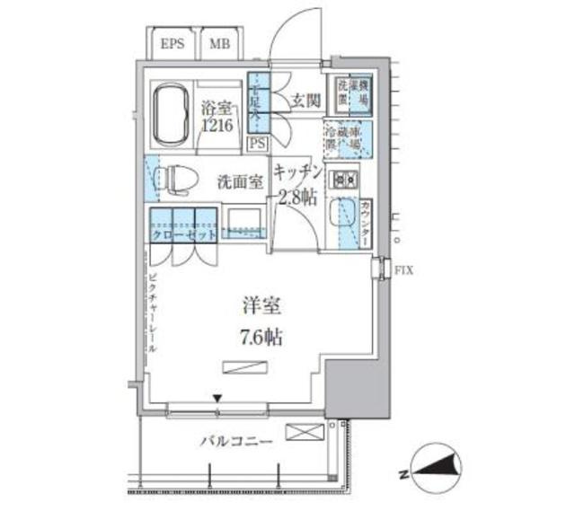 パークアクシス上野松が谷の間取り