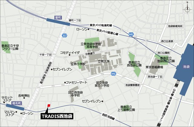 ＣＲＥＡＴＩＦ西池袋の地図