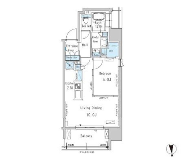 パークアクシス新御徒町Ｅａｓｔの間取り
