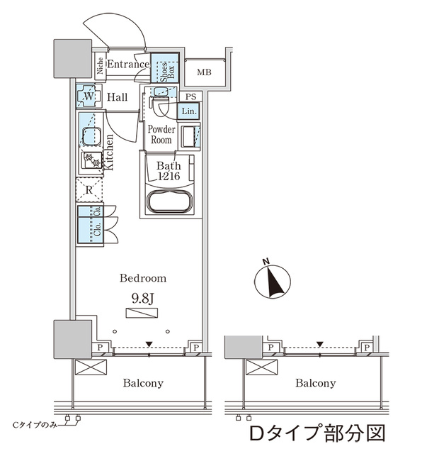 パークアクシス大塚ステーションゲートタワーの間取り