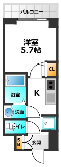 Le-Bear天王寺東の間取り