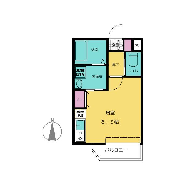 アフェット稲毛Ⅲの間取り