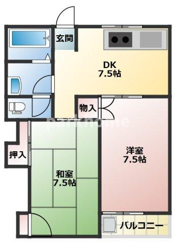 クレールメゾンKの間取り|外観は落ち着いています