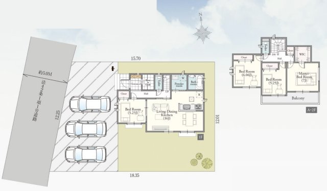【間取り】 | 坂戸市清水町　ハートフルタウン　新築戸建　全1棟　1号棟