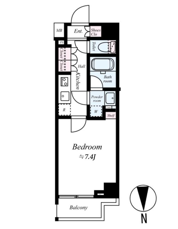 板橋区高島平９丁目の賃貸マンションの間取り