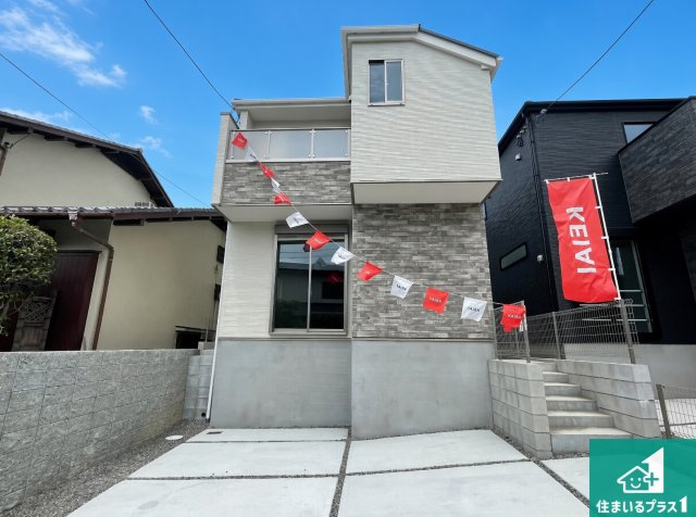 高槻市真上町　第1期　新築一戸建ての外観|お客様に長く安心して住んでいだだける事にこだわった家づくり！住んでからのアフターサービスにもしっかりと取り組んでいます！