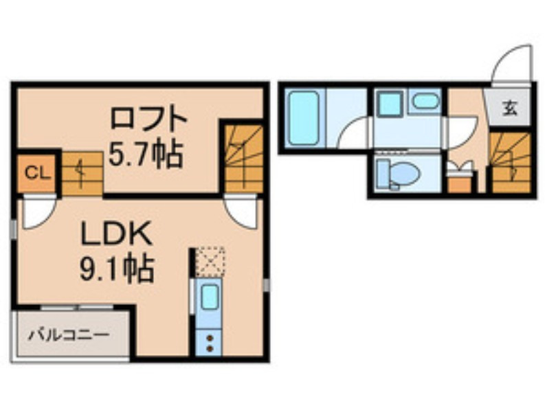 仲介手数料（賃料の1.10ヵ月）の50％OFF対象物件！の間取り