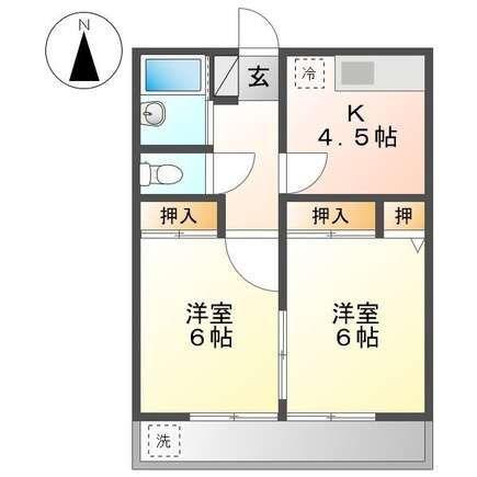 第二コーポ寿の間取り