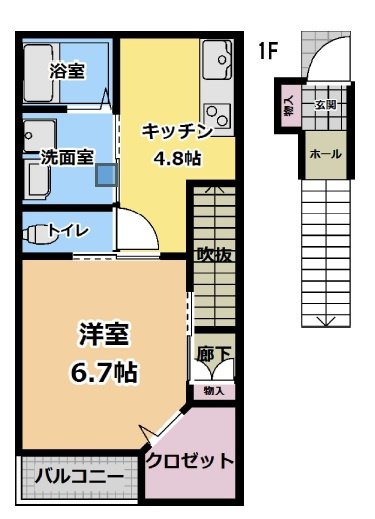 エターナルシー舞子坂の間取り