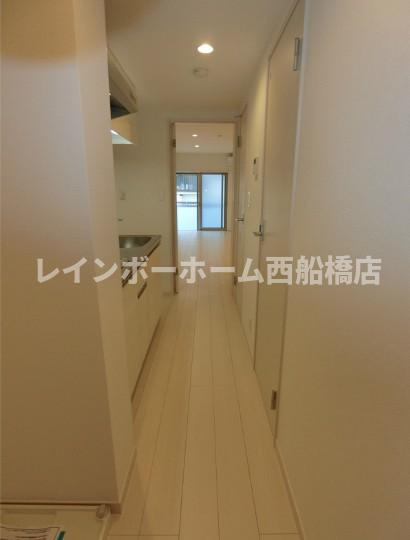 松戸市新松戸北１丁目のアパートの玄関
