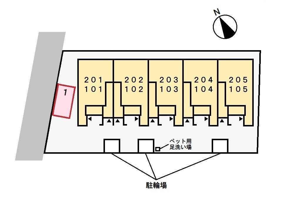 カーサフェリーチェの区画図