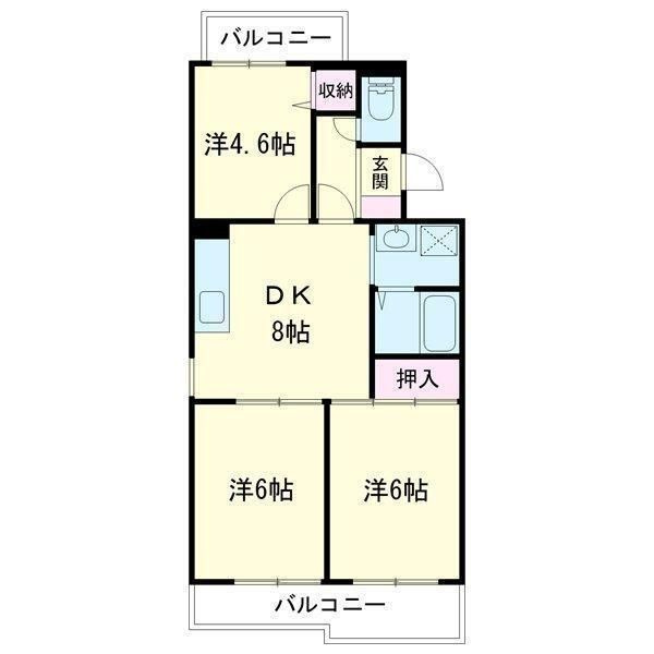 サンコート若草台の間取り