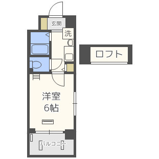 エステムコート梅田茶屋町デュアルスペースの間取り