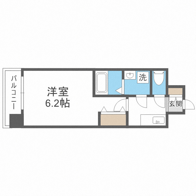 エスリードレジデンス大阪難波の間取り