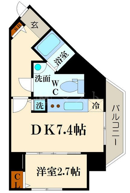 ＹＭＫ　ＮＡＮＢＡの間取り