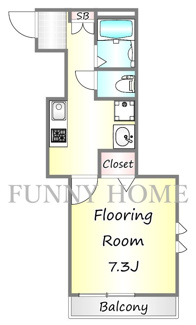 【間取り】 | ジュネス池尻 | 人気の最上階角部屋♪